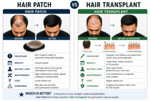 Hair Patch vs Hair Transplant  Real Cost and Results Compared