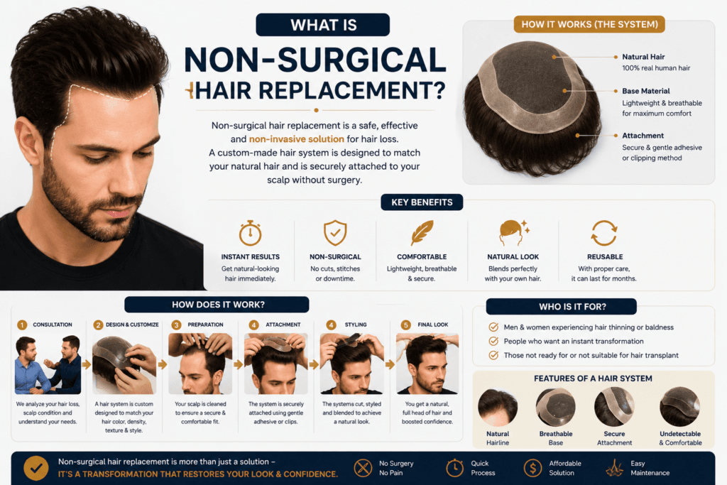 How Does Non-Surgical Hair Replacement Work